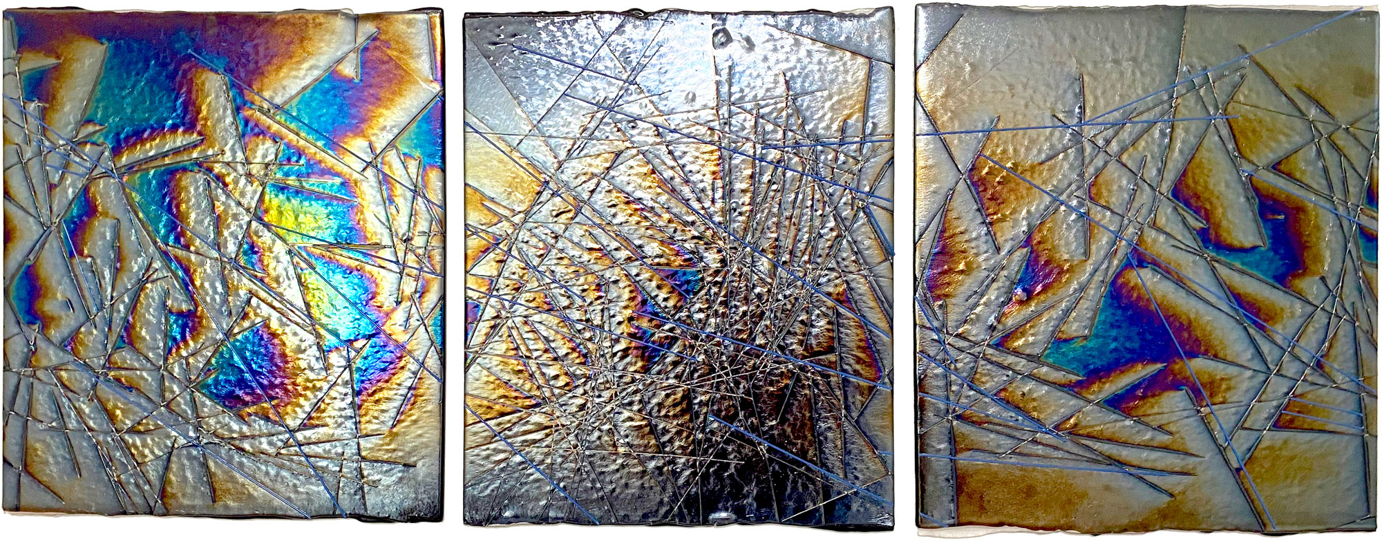 robert parker irrid glass triptych 20x54
